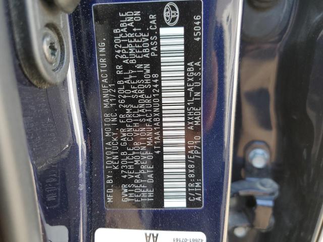 Photo 11 VIN: 4T1AA1ABXNU012448 - TOYOTA AVALON 