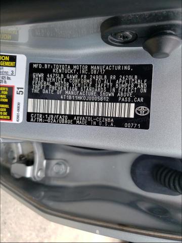 Photo 9 VIN: 4T1B11HK0JU005612 - TOYOTA CAMRY L 