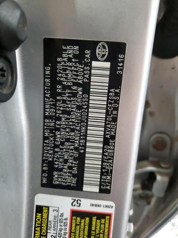 Photo 12 VIN: 4T1B11HK0JU024550 - TOYOTA CAMRY 