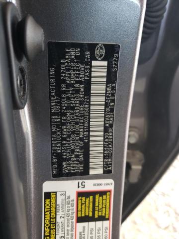 Photo 11 VIN: 4T1B11HK0JU508721 - TOYOTA CAMRY L 