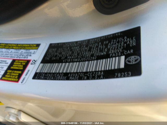 Photo 8 VIN: 4T1B11HK0JU525292 - TOYOTA CAMRY 