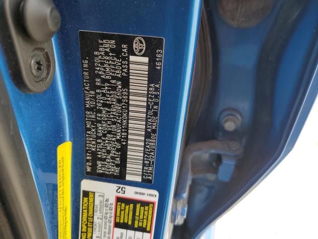 Photo 11 VIN: 4T1B11HK0KU175695 - TOYOTA CAMRY L 