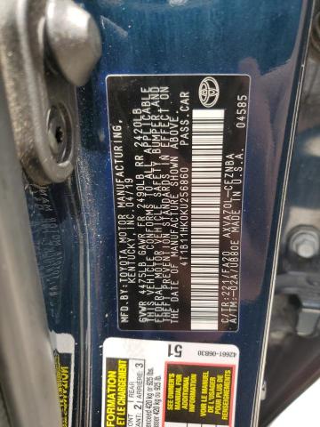 Photo 11 VIN: 4T1B11HK0KU256860 - TOYOTA CAMRY 