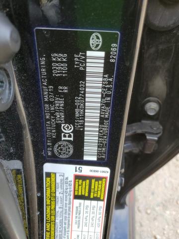 Photo 11 VIN: 4T1B11HK0KU774032 - TOYOTA CAMRY L 