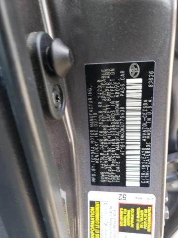 Photo 11 VIN: 4T1B11HK0KU775438 - TOYOTA CAMRY L 