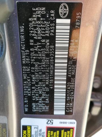 Photo 11 VIN: 4T1B11HK0KU843558 - TOYOTA CAMRY 