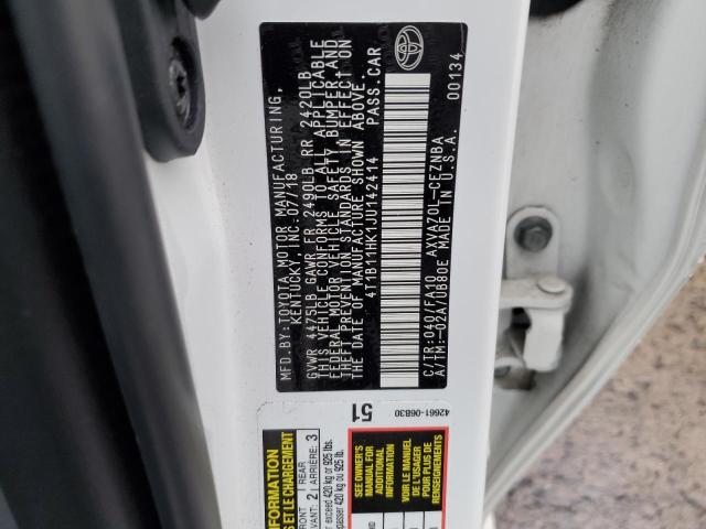 Photo 9 VIN: 4T1B11HK1JU142414 - TOYOTA CAMRY L 