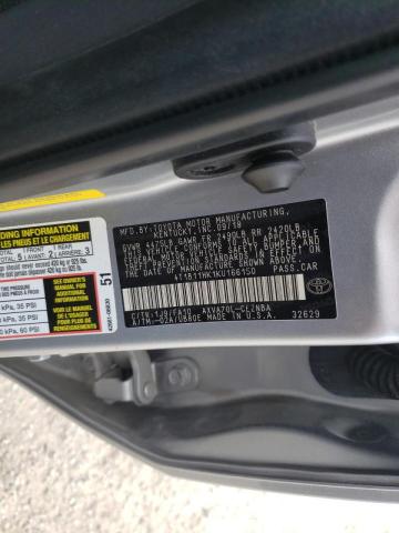 Photo 9 VIN: 4T1B11HK1KU166150 - TOYOTA CAMRY L 