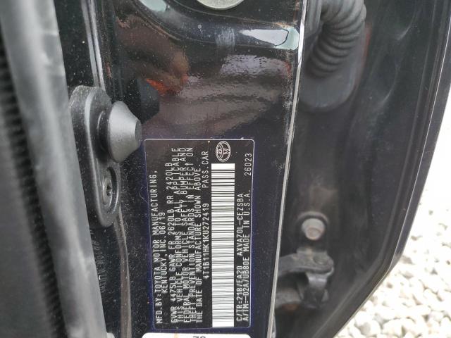 Photo 9 VIN: 4T1B11HK1KU272419 - TOYOTA CAMRY L 