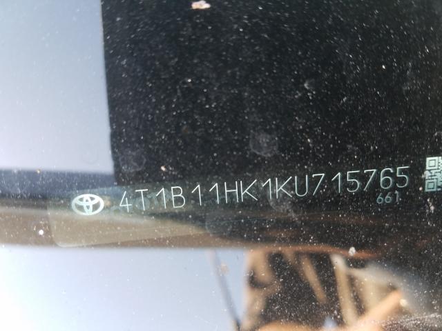 Photo 9 VIN: 4T1B11HK1KU715765 - TOYOTA CAMRY L 