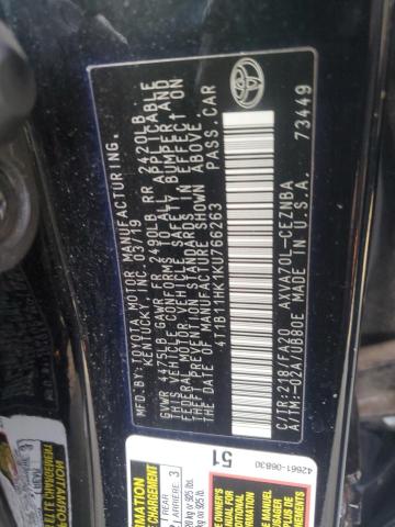 Photo 11 VIN: 4T1B11HK1KU766263 - TOYOTA CAMRY 