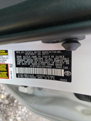 Photo 9 VIN: 4T1B11HK2JU010858 - TOYOTA CAMRY L 