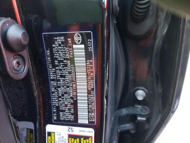 Photo 9 VIN: 4T1B11HK2JU093501 - TOYOTA CAMRY L 