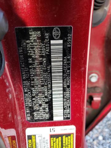 Photo 11 VIN: 4T1B11HK2JU567446 - TOYOTA CAMRY L 