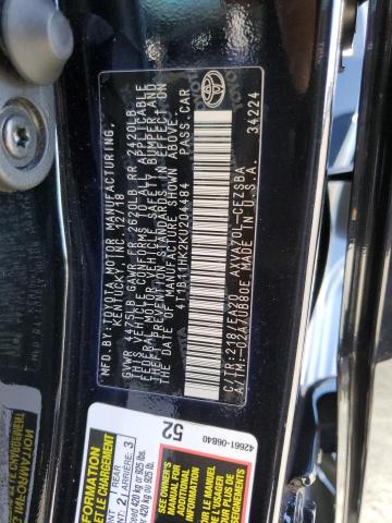 Photo 9 VIN: 4T1B11HK2KU204484 - TOYOTA CAMRY L 