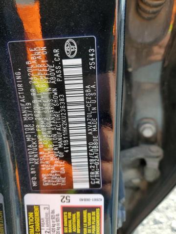 Photo 11 VIN: 4T1B11HK2KU236383 - TOYOTA CAMRY L 