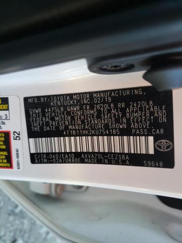 Photo 9 VIN: 4T1B11HK2KU754185 - TOYOTA CAMRY 