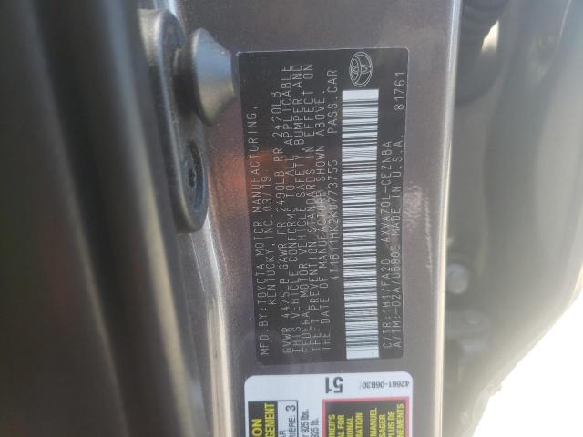 Photo 11 VIN: 4T1B11HK2KU773755 - TOYOTA CAMRY L 