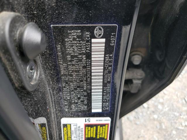 Photo 11 VIN: 4T1B11HK2KU793102 - TOYOTA CAMRY L 