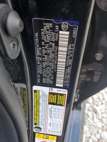 Photo 12 VIN: 4T1B11HK3JU137540 - TOYOTA CAMRY L 