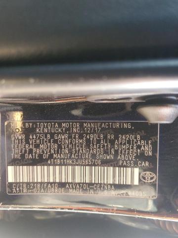 Photo 11 VIN: 4T1B11HK3JU565706 - TOYOTA CAMRY L 