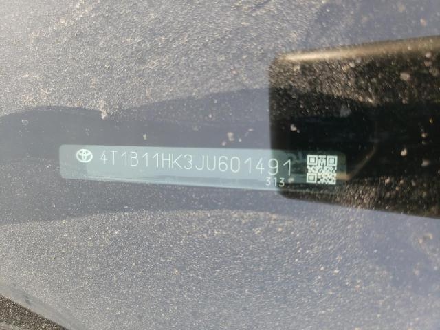 Photo 11 VIN: 4T1B11HK3JU601491 - TOYOTA CAMRY L 