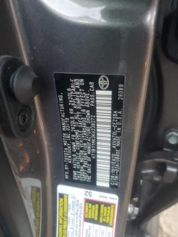 Photo 12 VIN: 4T1B11HK3KU238272 - TOYOTA CAMRY L 