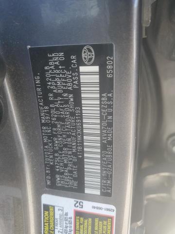 Photo 11 VIN: 4T1B11HK3KU691193 - TOYOTA CAMRY L 