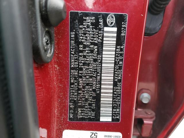 Photo 9 VIN: 4T1B11HK4JU527420 - TOYOTA CAMRY L 