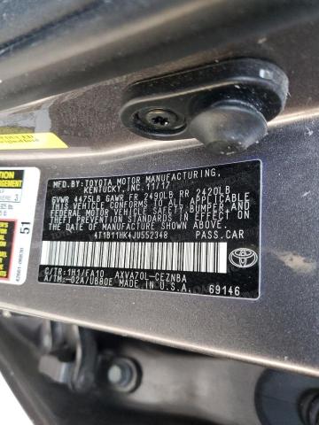 Photo 11 VIN: 4T1B11HK4JU552348 - TOYOTA CAMRY L 