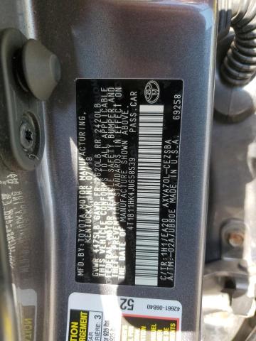 Photo 11 VIN: 4T1B11HK4JU658539 - TOYOTA CAMRY L 