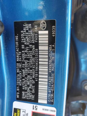 Photo 11 VIN: 4T1B11HK4KU253038 - TOYOTA CAMRY 