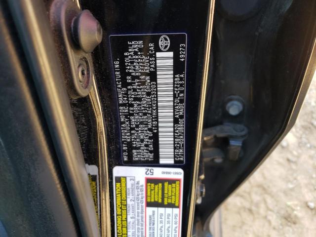 Photo 11 VIN: 4T1B11HK4KU253203 - TOYOTA CAMRY L 