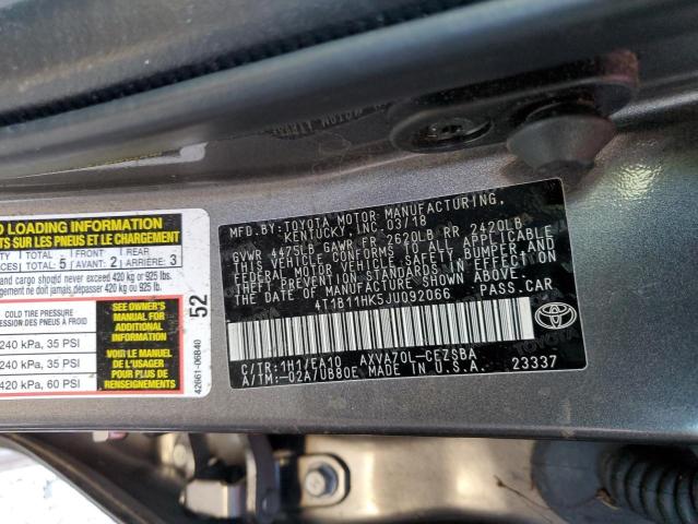 Photo 9 VIN: 4T1B11HK5JU092066 - TOYOTA CAMRY 