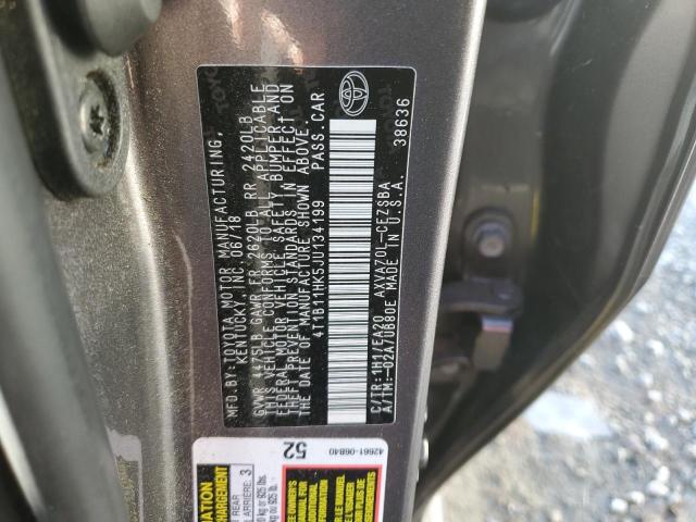 Photo 11 VIN: 4T1B11HK5JU134199 - TOYOTA CAMRY L 