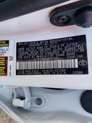 Photo 11 VIN: 4T1B11HK5JU537499 - TOYOTA CAMRY L 