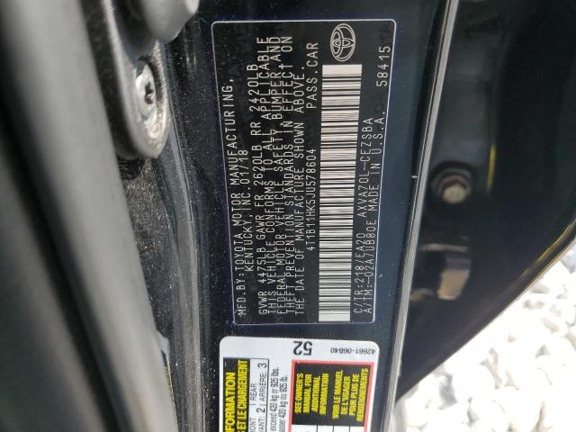 Photo 12 VIN: 4T1B11HK5JU578604 - TOYOTA CAMRY L 