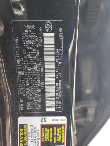 Photo 11 VIN: 4T1B11HK5JU603310 - TOYOTA CAMRY 