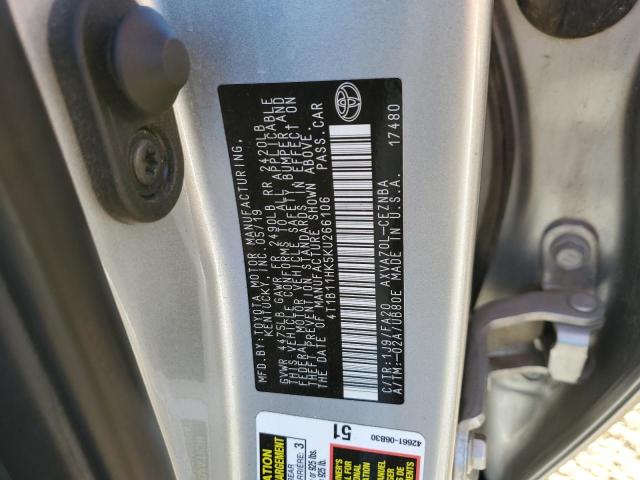 Photo 11 VIN: 4T1B11HK5KU266106 - TOYOTA CAMRY 