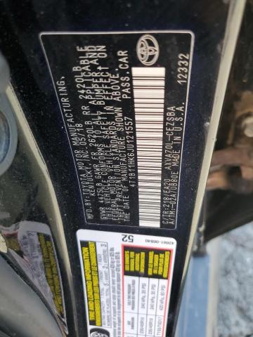 Photo 11 VIN: 4T1B11HK6JU121557 - TOYOTA CAMRY L 