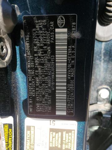 Photo 11 VIN: 4T1B11HK6JU529153 - TOYOTA CAMRY L 