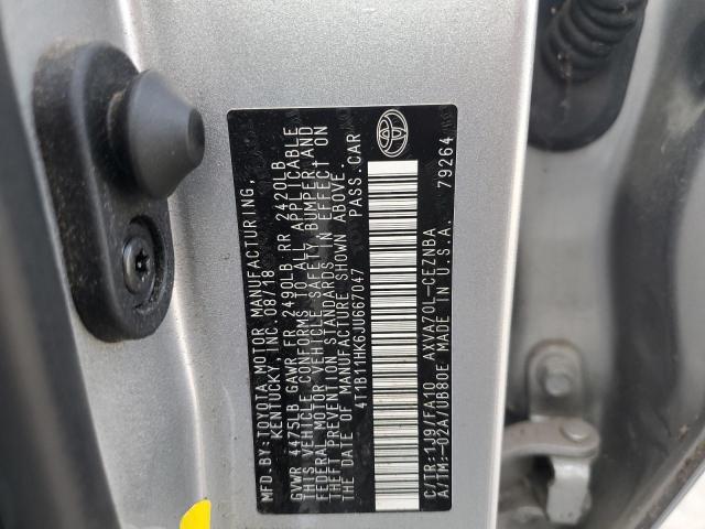 Photo 12 VIN: 4T1B11HK6JU667047 - TOYOTA CAMRY L 