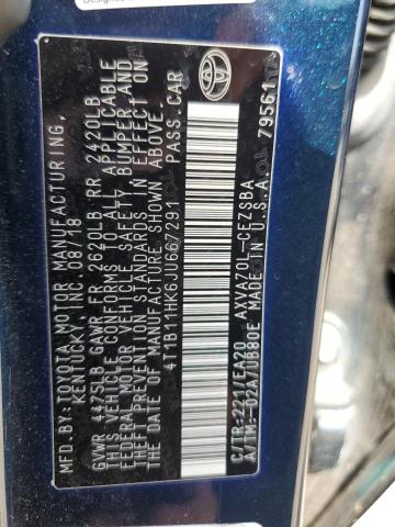 Photo 12 VIN: 4T1B11HK6JU667291 - TOYOTA CAMRY L 