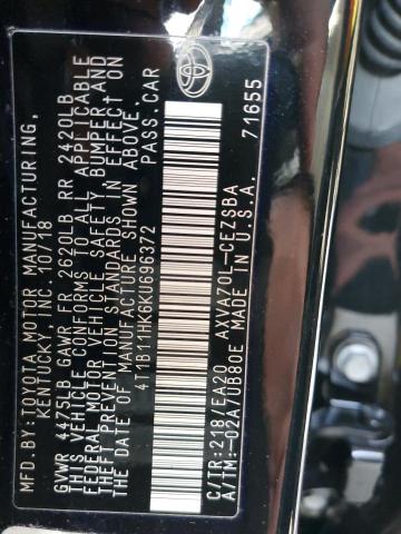 Photo 12 VIN: 4T1B11HK6KU696372 - TOYOTA CAMRY 