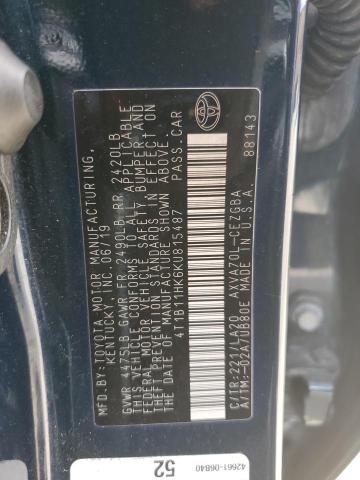 Photo 12 VIN: 4T1B11HK6KU815487 - TOYOTA CAMRY L 