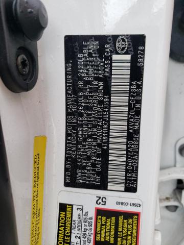 Photo 12 VIN: 4T1B11HK7JU543594 - TOYOTA CAMRY 