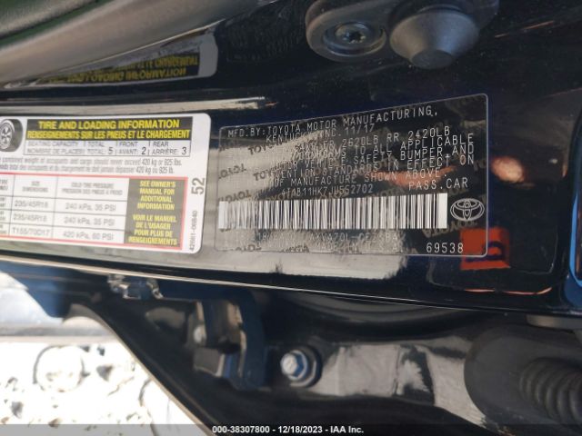 Photo 8 VIN: 4T1B11HK7JU552702 - TOYOTA CAMRY 