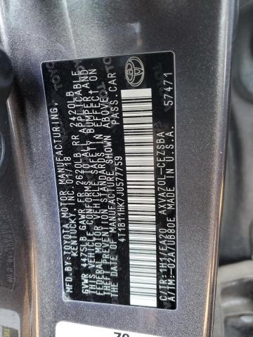 Photo 11 VIN: 4T1B11HK7JU577759 - TOYOTA CAMRY L 