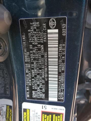 Photo 11 VIN: 4T1B11HK7JU582895 - TOYOTA CAMRY L 