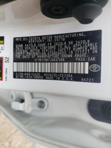 Photo 9 VIN: 4T1B11HK7JU637488 - TOYOTA CAMRY L 